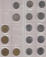 Argentina / Brazília / Vegyes fémpénz gyűjtemény albumba rendezve, közte Brazília 1869. 500R Ag, 188...