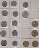 Argentina / Brazília / Vegyes fémpénz gyűjtemény albumba rendezve, közte Brazília 1869. 500R Ag, 188...