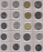 Argentina / Brazília / Vegyes fémpénz gyűjtemény albumba rendezve, közte Brazília 1869. 500R Ag, 188...