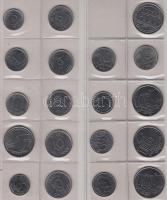 Argentina / Brazília / Vegyes fémpénz gyűjtemény albumba rendezve, közte Brazília 1869. 500R Ag, 188...