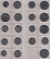 Argentina / Brazília / Vegyes fémpénz gyűjtemény albumba rendezve, közte Brazília 1869. 500R Ag, 188...