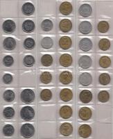 Argentina / Brazília / Vegyes fémpénz gyűjtemény albumba rendezve, közte Brazília 1869. 500R Ag, 188...