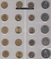 Argentina / Brazília / Vegyes fémpénz gyűjtemény albumba rendezve, közte Brazília 1869. 500R Ag, 188...