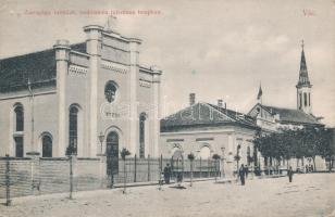 Vác, Zsinagóga, rabbilak, zsidó iskola, luteránus templom; kiadja B. M. és társa