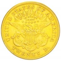 Amerikai Egyesült Államok 1875S 20$ Au "Liberty" San Francisco (33.35g/0.900) T:2- ph.
USA...