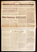 1938 "Der Freithetskampf", Schicksalsauftrag für den Nationalsozialismus, német nyelvű nemzetiszocialista napilap /  1938 "Der Freithetskampf", German newspaper