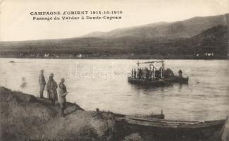 Florina, Armée d&#039;Orient, Passage of the Vardar river to Demir-Capous (EK)