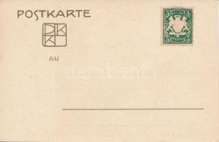 1904 Darmstadt, Ausstellung, Künstler Kolonie, das Blaue Haus / Expo, Olbrich's building, litho