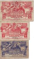 Budapest 1919. "Fegyver és Gépgyár" 1K, 2K, 5K T:III,III/IV