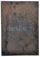 Berán Lajos (1882-1943) 1942. "Richter Gedeon" gyógyszerész aranyozott hadifém plakett (82...