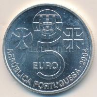 Portugália 2004. 5€ Ag Krisztus-rendi kolostor T:BU Portugal 2004. 5 Euro Ag Convent of Christ C:BU Krause KM#754