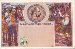 1898 Jubiläums Ausstellung, Wien, Kaiser Franz Josef, Philipp & Kramer Nr. 4. / Vienna Expo