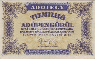1946. 10.000.000Adóp. "amelyeknél" T:I