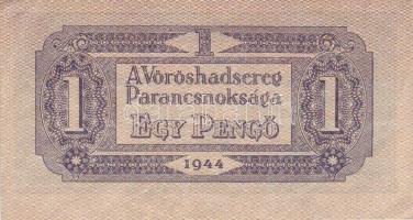 1944. 1P "V.H." számozás nélkül, kisebb hátoldalú képméret T:II+ Csak egyszer hajtva, törv...