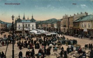 Máramarossziget, Főtér, vásár / main square, market place (fa)