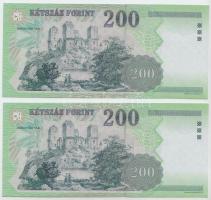 2005. 200Ft "FA" (2x) sorszámkövetőek T:I
Adamo F53E