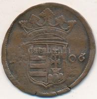 1706. X Poltura "II. Rákóczi Ferenc" (7.02g) T:3/3-
Hungary 1706. X Poltura "Francis ...