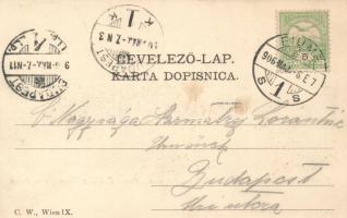 Fiume, Trsat Grad, Castello di Tersatto; Verlag Giuseppe Chesani / castle