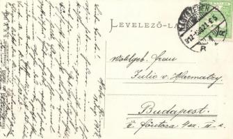 1912 Szebenjuharos, Hohe Rinne, Paltinis; Zibinsklamm híd / Zibinskalmm Brücke über den Valare-Bach ...