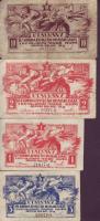 Budapest 1919. "Fegyver és Gépgyár" 1K, 2K, 5K, 10K T:II,II/III,III/IV