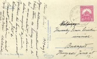 Leányfalu, Duna-part, csónakok; Princz A. fűszerkereskedő kiadása