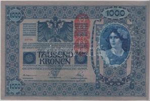 1902. 1000K "Deutschösterreich" felülbélyegzéssel, mindkét oldal német T:I-
Adamo SK35/1