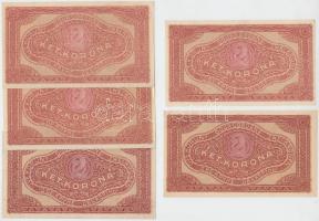 1920. 2K "2aa" (5x) T:II-III (hajtatlanok is)