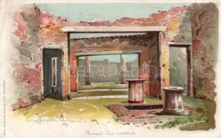 Pompei, Vestibule, litho (EK)