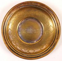 Gazdagon díszített hiányos mokkás készlet, jelzett (M.Jarra), fém, kopott