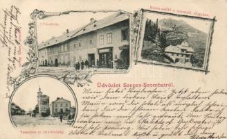 Szepesszombat, Kazsimir Cornél kereskedése / shop, floral