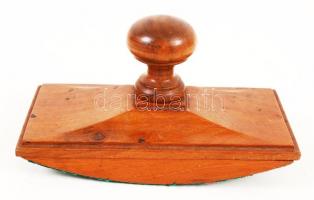 Tintatartó és tapper, fa, h:17 cm