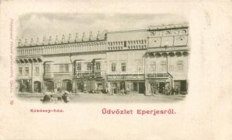 Eperjes, Rákóczi-ház, Werther J. kereskedése / Rákóczi house, shops