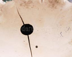 Kínai figurális porcelán, kézzel festett, jelzés nélkül, alul kis repedéssel, m:34 cm