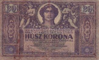 1919. 20K "II.kiadás" T:II-/IV