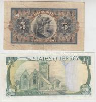 Görögország 1916. 5D + Jersey 1993. 1Ł T:III,III-
Greece 1916. 5 Drachmai + Jersey 1993. One Pound C...