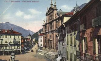 Bellinzona, Railway station, street, Pello Stato (fl)