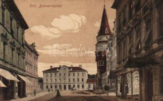 Celje, Cilli; Bismarckplatz / Bismarck square (Rb)