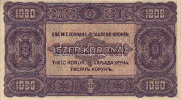 1923. 1000K 8f fny-sal T:II+ Csak egyszer hajtva
