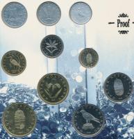 1996. 10f-100Ft "50 éves a forint" 10klf darabos forgalmi sor dísztokban, "Magyarorsz...