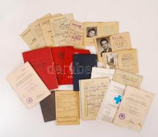 1951--1978 Nagy igazolvány tétel (betegségi, tagsági igazolvány, állat-egészségügyi lap, nemzetközi vezetői engedély, stb.)