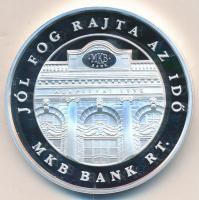 Fákó Árpád (1963-) 2005. "55 éves az MKB" Ag emlékérem dísztokban (31,08g/0.999/42,5mm) T:...