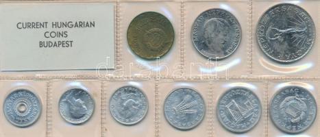 1971. 2f-10Ft 9db klf érmés forgalmi sor fóliatokban T:1 
Adamo FO4