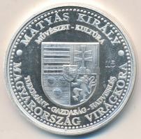Szabó Géza (1939-) 2008. "Mátyás megkoronázásának 550. évfordulójára" Ag sorszámozott emlé...