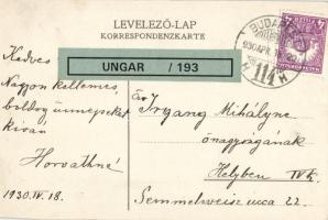 Törley Talisman és a Törley-kastély / Hungarian champagne advertisement, art postcard