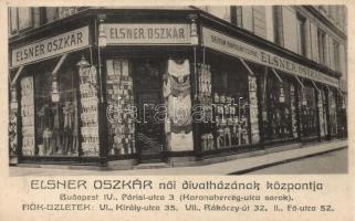 Budapest V. Párisi utca 3., Elsner Oszkár női divatházának központja