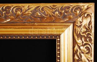 Dekoratív képkeret, fa, újszerű állapotban, belső méret: 50,5×70 külső: 64×83 cm
