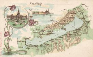 Keszthely, Balaton térkép