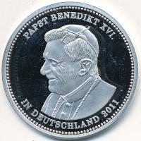 Németország 2011. "XVI. Benedek pápa / Szent Péter-bazilika" Ag emlékérem tanúsítvánnyal d...