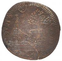 Német Államok 18. század Cu számláló bárca T:3
German States 18. century Cu token "Rechenpfenni...