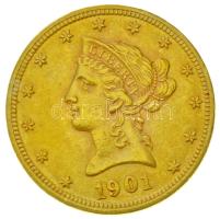 Amerikai Egyesült Államok 1901. 10$ Au "Sas" (16.74g/0.900) T:2- USA 1901. 10 Dollars Au "Eagle" (16.74g/0.900) C:VF Krause KM# 102.